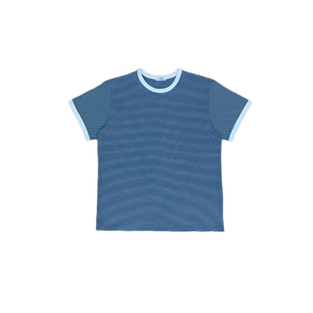반팔 티셔츠 블루 색상 이미지-S1L17