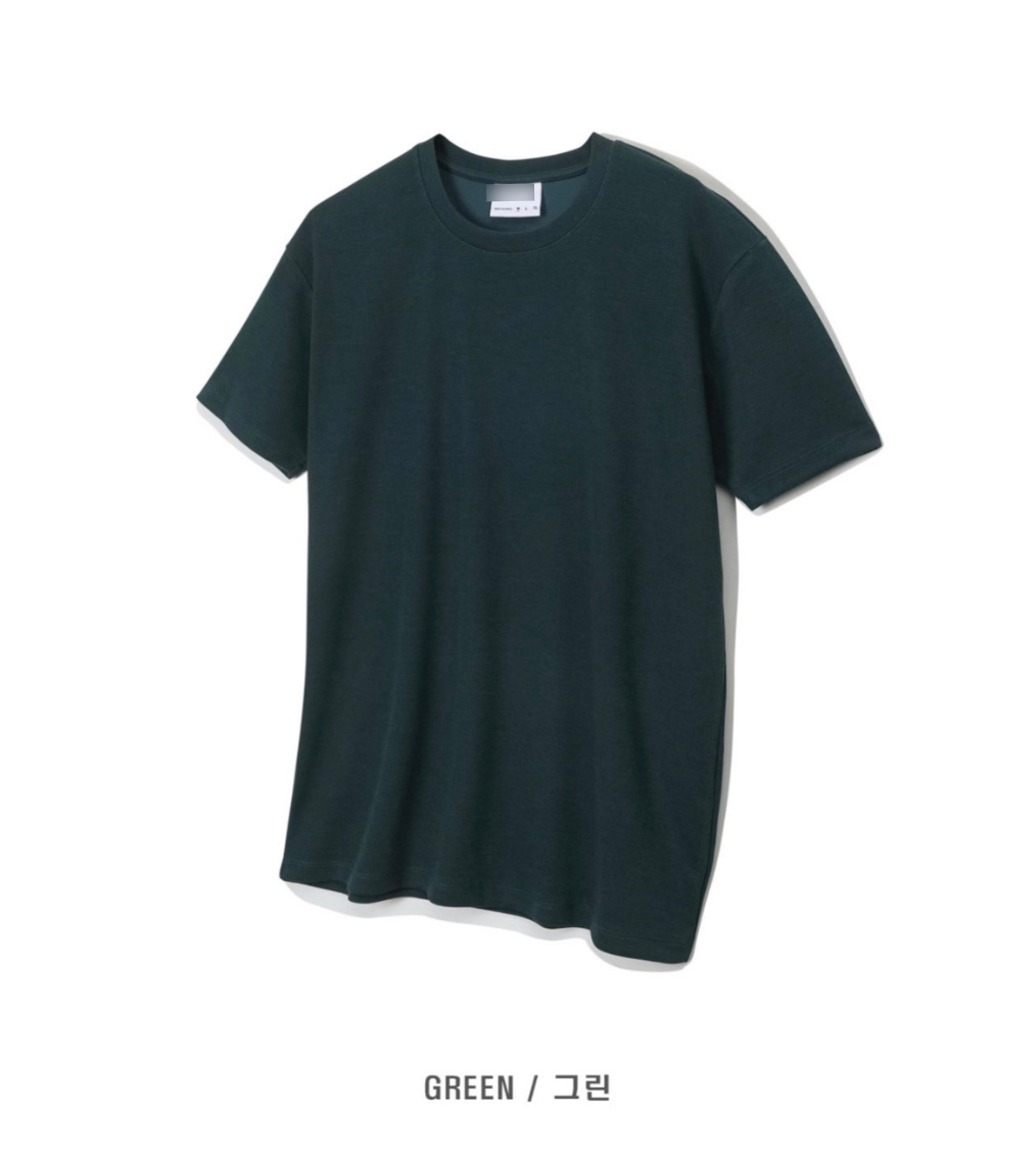 반팔 티셔츠 그레이블루 색상 이미지-S1L45